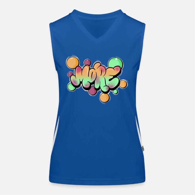 Graffiti Plus de bulle Débardeur respirant contrasté Femme