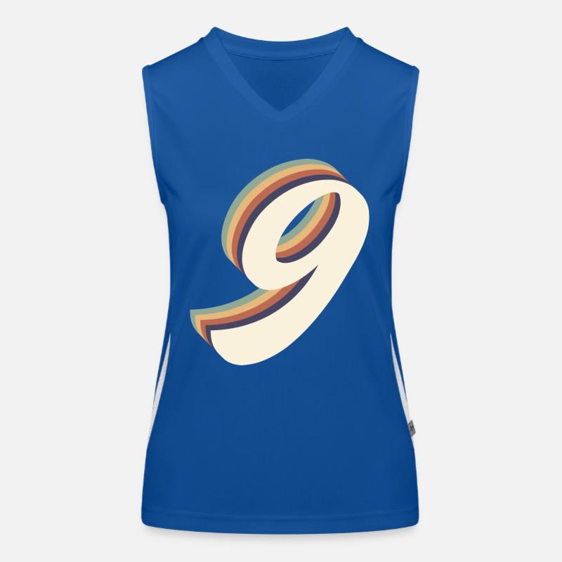 Vintage 9th Anniversary Funktionelles Kontrast-Tank Top für Frauen