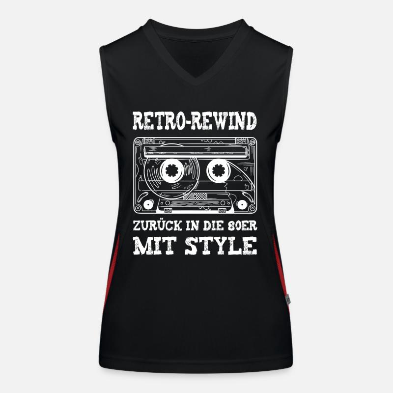 Kassette Retro Vintage Spruch Geschenk Funktionelles Kontrast-Tank Top für Frauen