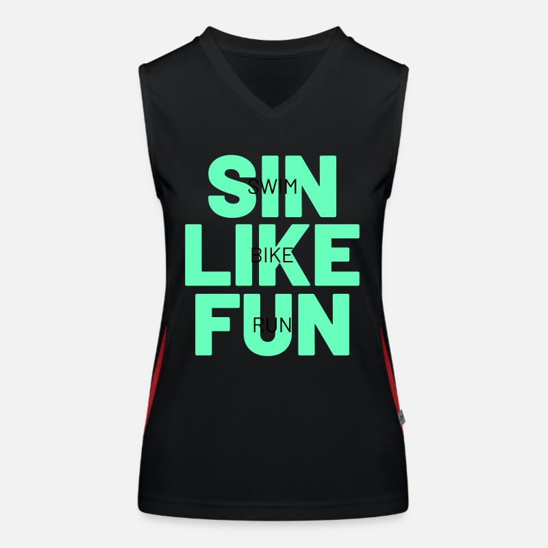 TRIATHLON sin like fun Women's Functional Contrast Tank Top