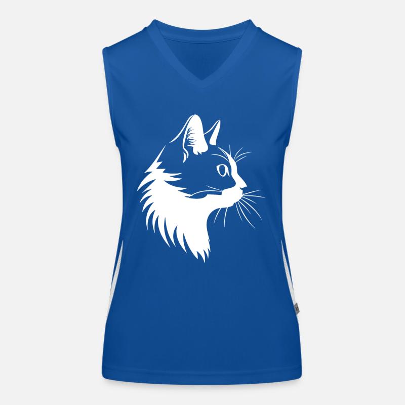 Chat, Motif De Chat Débardeur respirant contrasté Femme