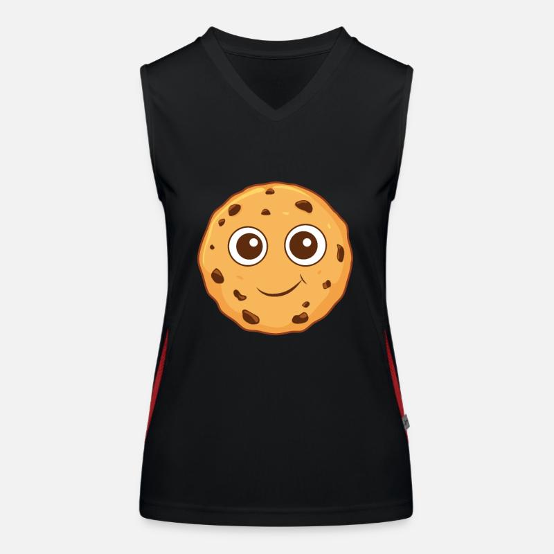 Chocolate Chips Cookie Women's Functional Contrast Tank Top
