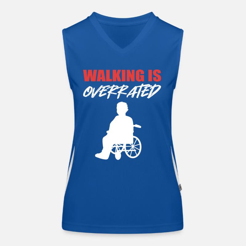 Rollstuhl Funktionelles Kontrast-Tank Top für Frauen