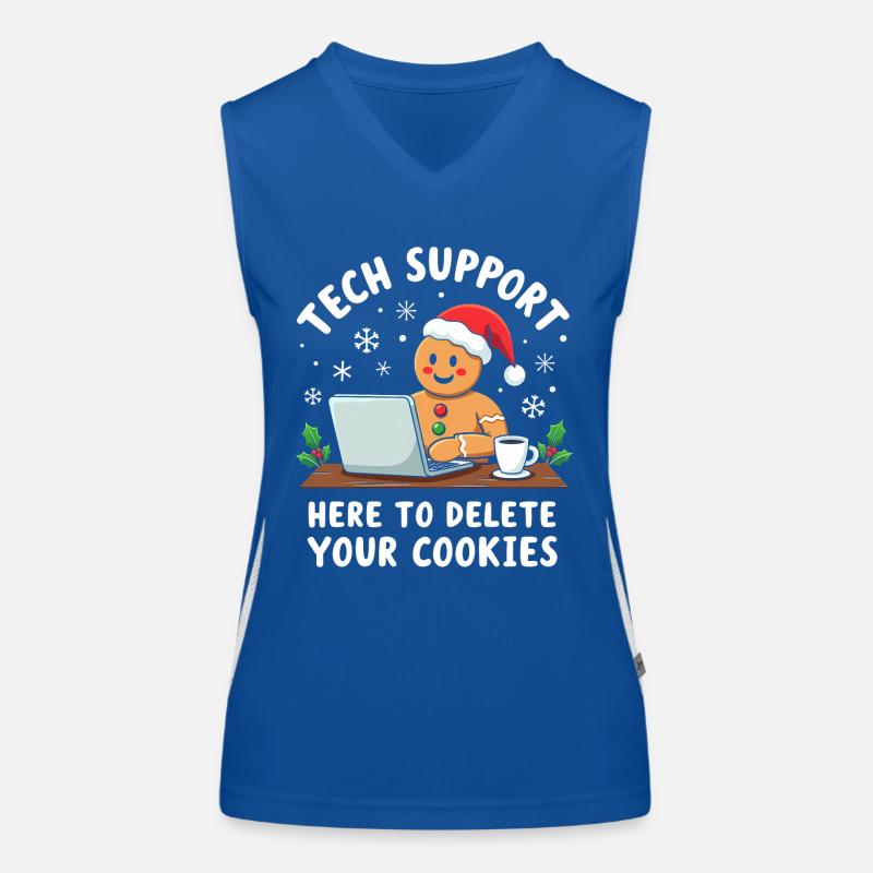 Tech Support, I'm here to delete your cookies Funktionelles Kontrast-Tank Top für Frauen