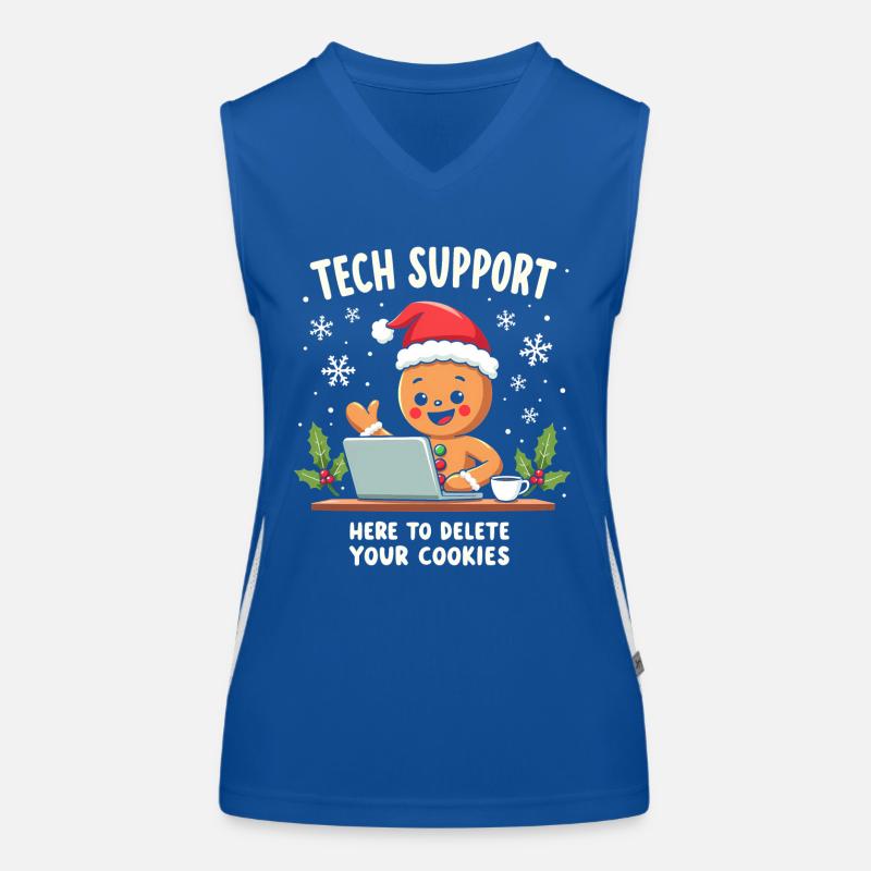 Tech Support, I'm here to delete your cookies Funktionelles Kontrast-Tank Top für Frauen
