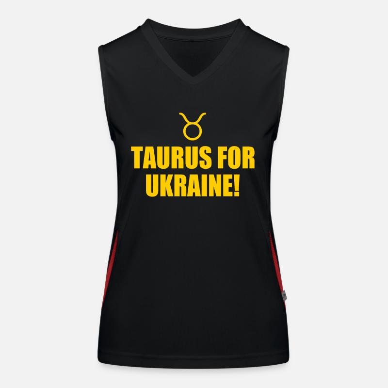 taurus for ukraine Women's Functional Contrast Tank Top