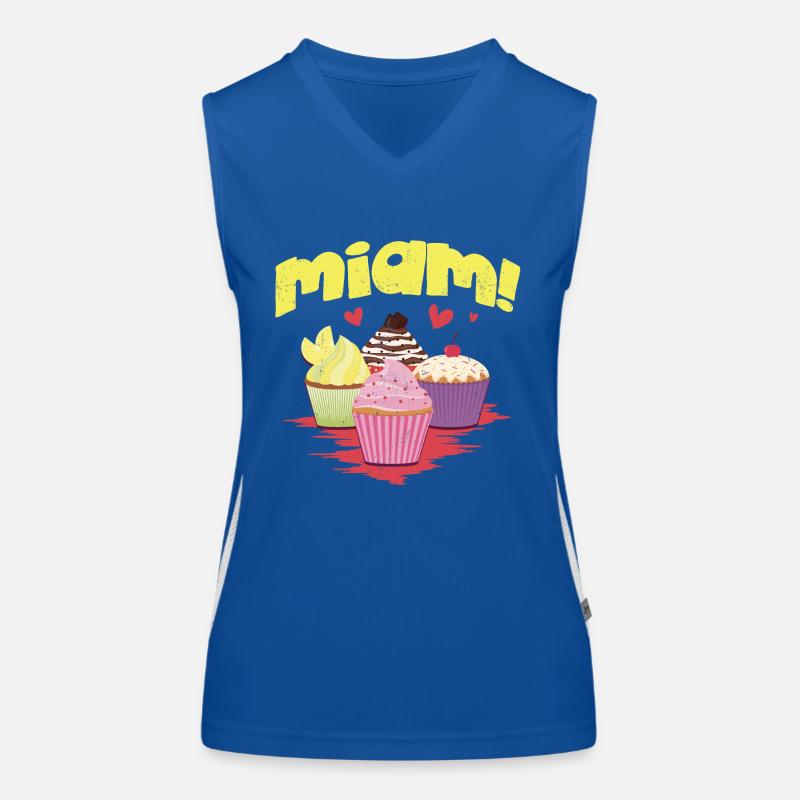 Yum cupcakes! Women's Functional Contrast Tank Top
