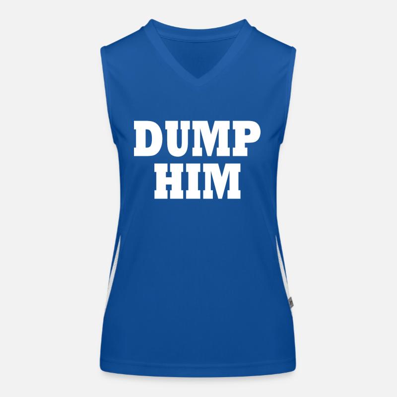 Dump him Funktionelles Kontrast-Tank Top für Frauen