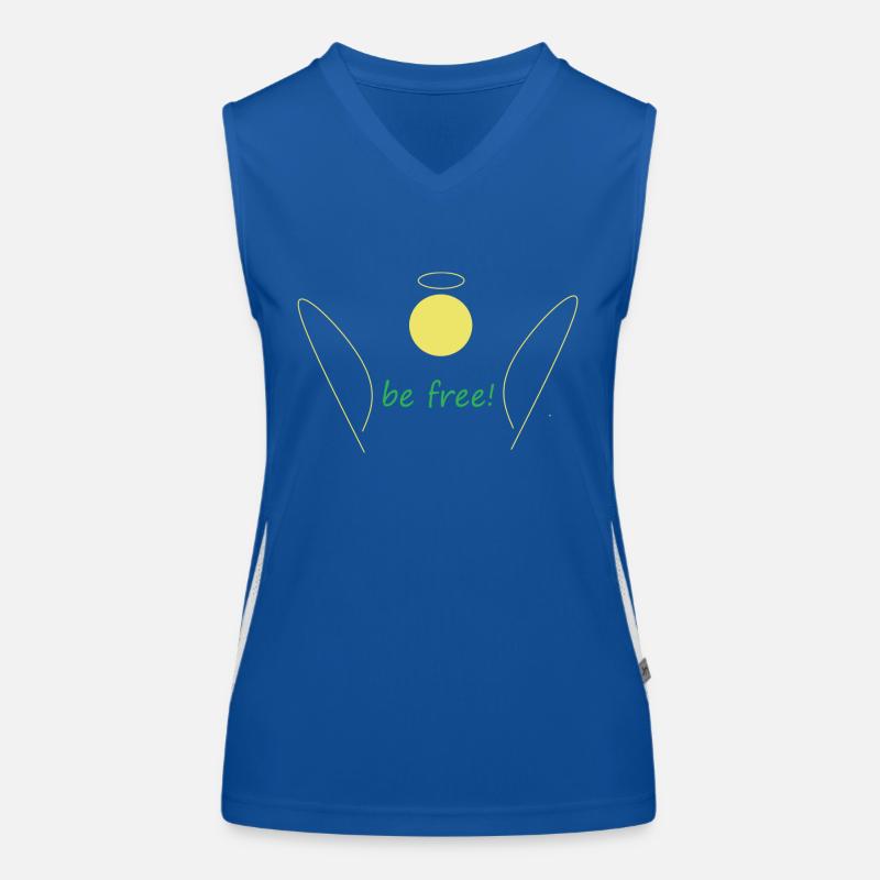 être libre! Débardeur respirant contrasté Femme