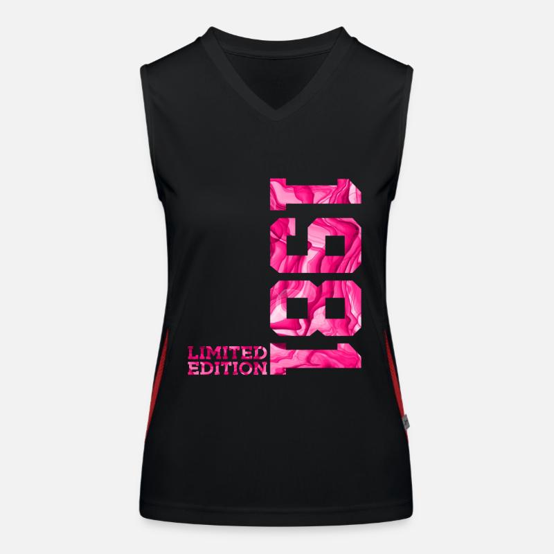 45TH ANNIVERSARY PINK LIMITED EDITION 1981 Women's Functional Contrast Tank Top