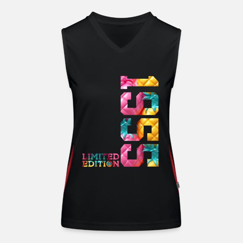 71. GEBURTSTAG LIMITED EDITION 1955 Funktionelles Kontrast-Tank Top für Frauen