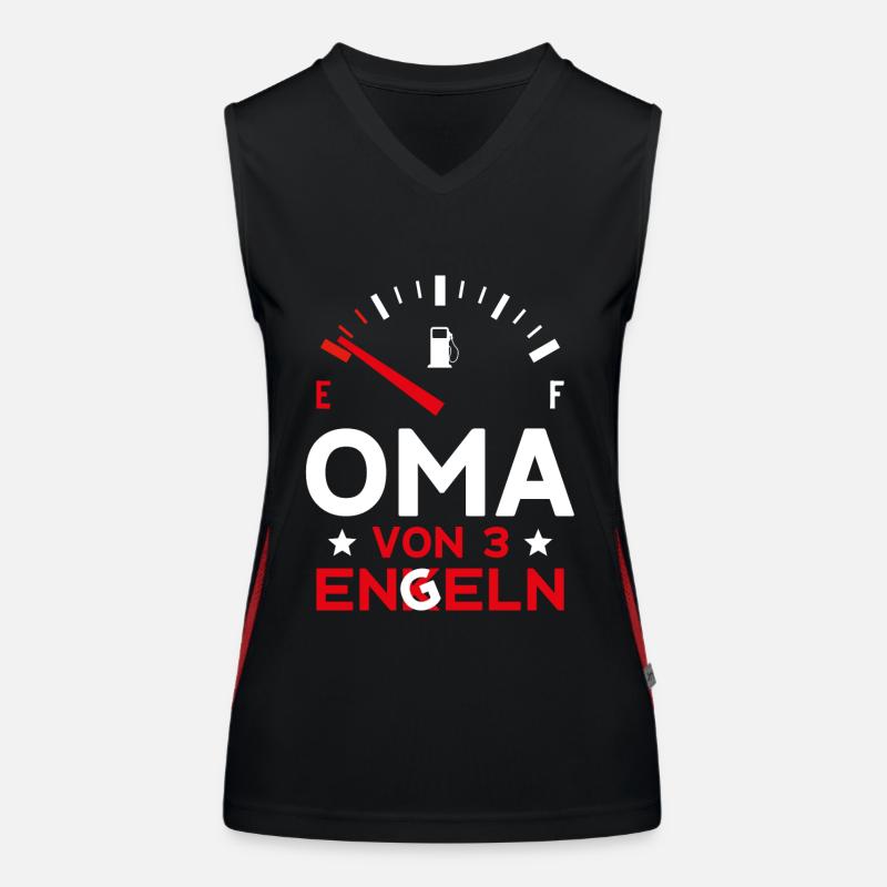 MUTTERTAG OMA VON 3 ENKELN OMA Funktionelles Kontrast-Tank Top für Frauen
