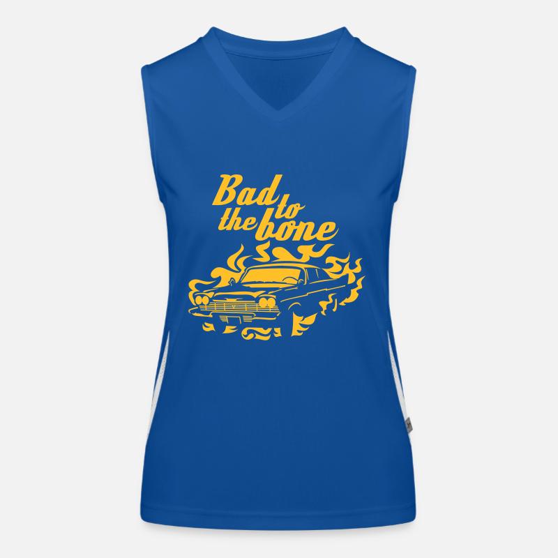 Bad to the bone Funktionelles Kontrast-Tank Top für Frauen