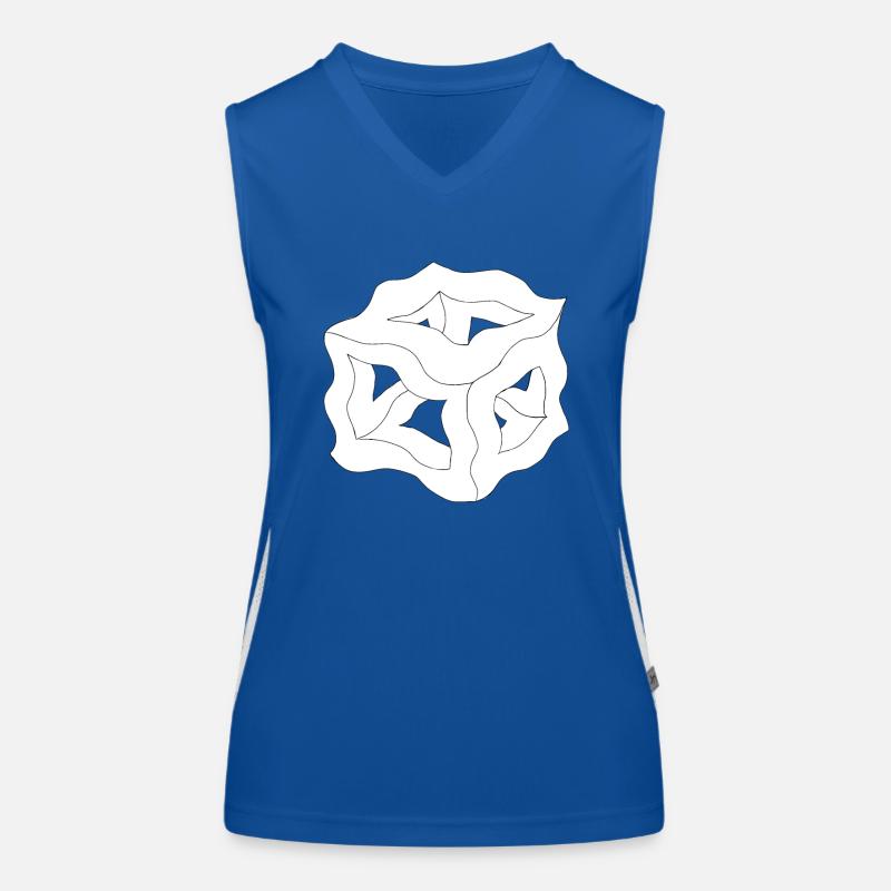 Dream Cube or White Plato Women's Functional Contrast Tank Top