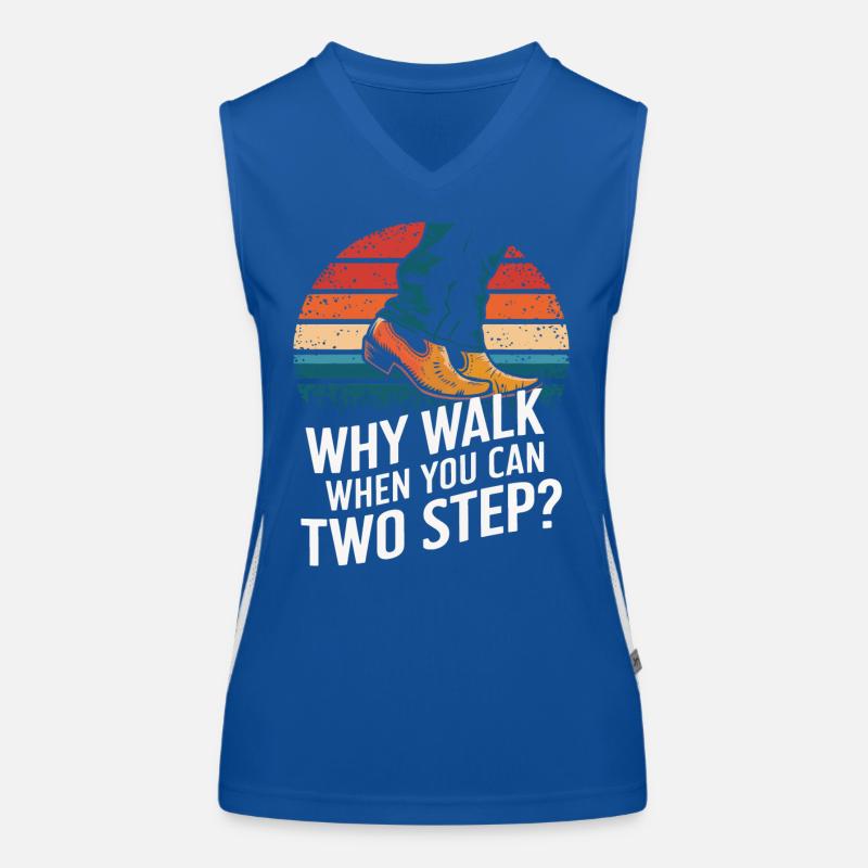 Line Dancing Dancing Dancers Women's Functional Contrast Tank Top