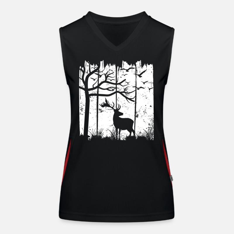 Leben im Wald Funktionelles Kontrast-Tank Top für Frauen
