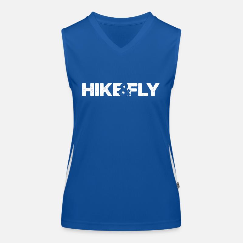 HIKE&FLY white Women's Functional Contrast Tank Top