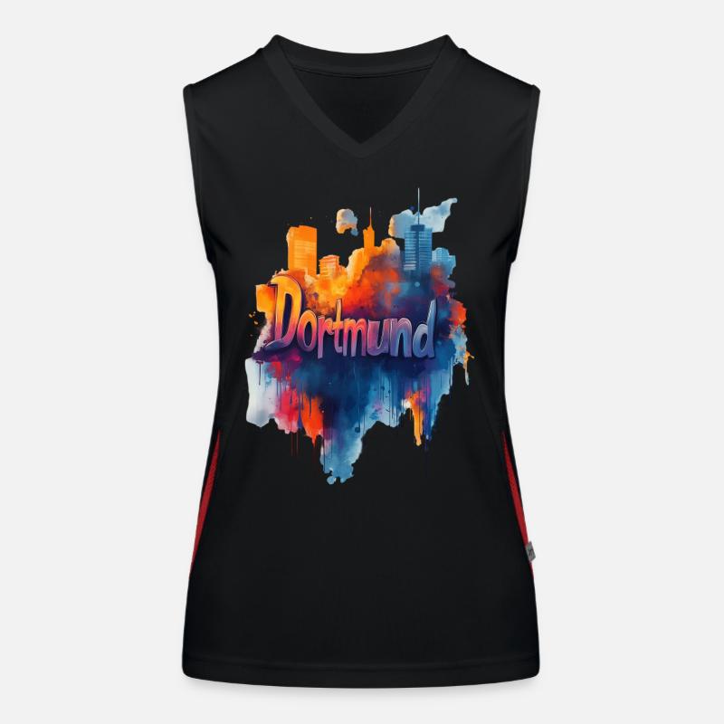 Dortmund Funktionelles Kontrast-Tank Top für Frauen