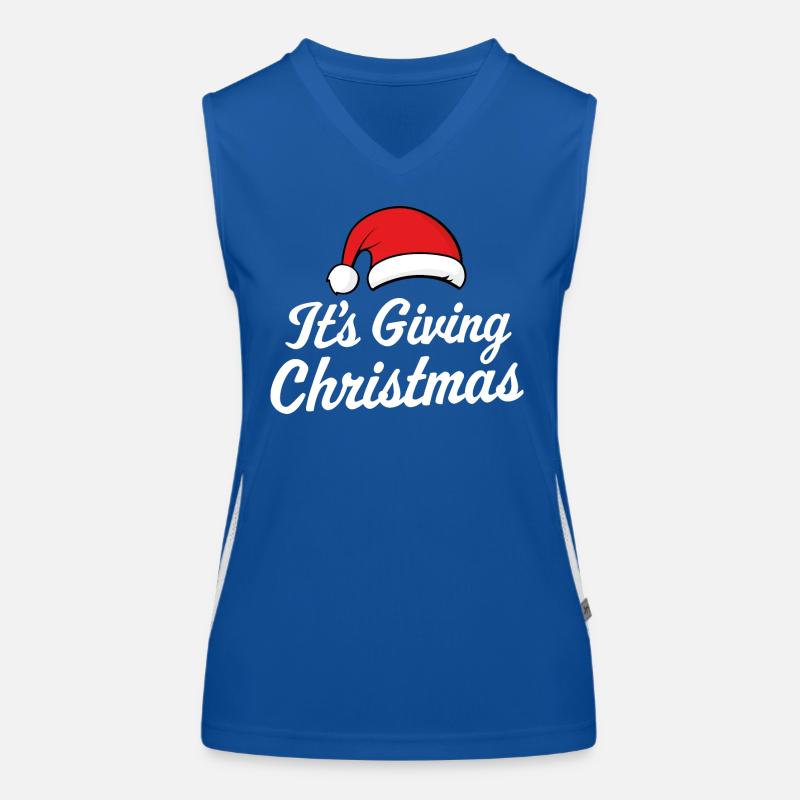 It's Giving Christmas Women's Functional Contrast Tank Top