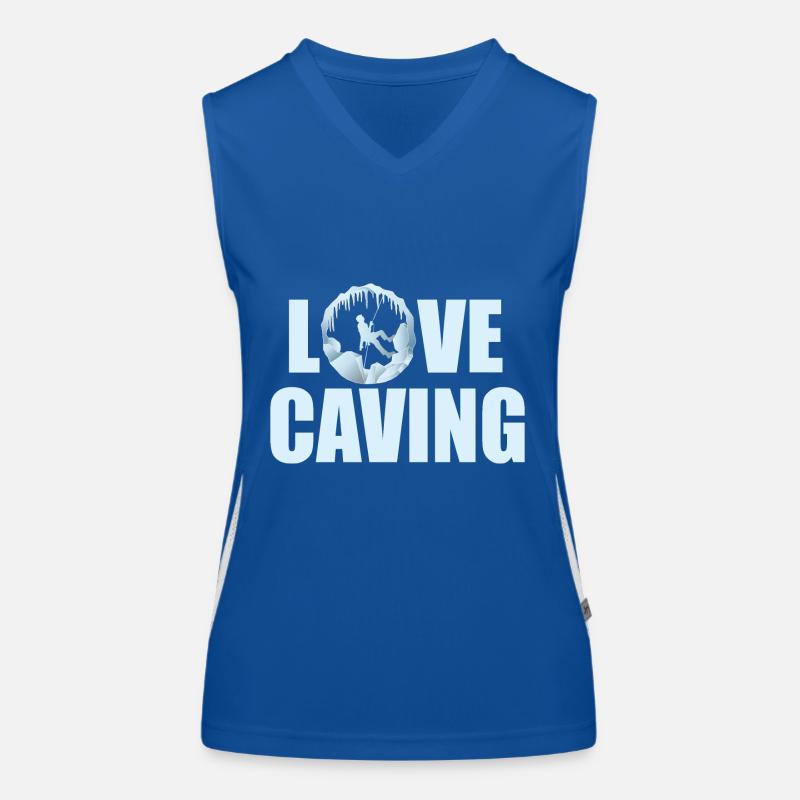 Love Caving - Speleology Potholing Speleo Caver Women's Functional Contrast Tank Top