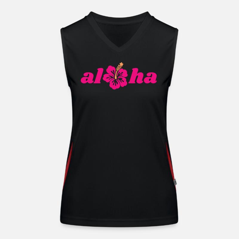 Aloha Funktionelles Kontrast-Tank Top für Frauen
