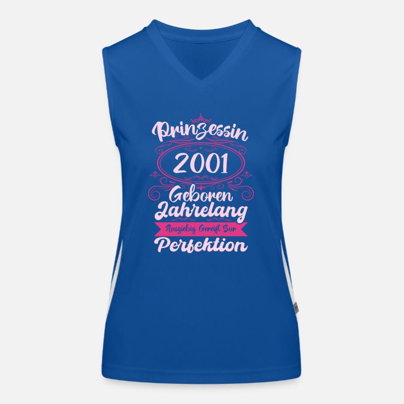 Prinzessin seit 2001 Geburtstag 2001 Funktionelles Kontrast-Tank Top für Frauen