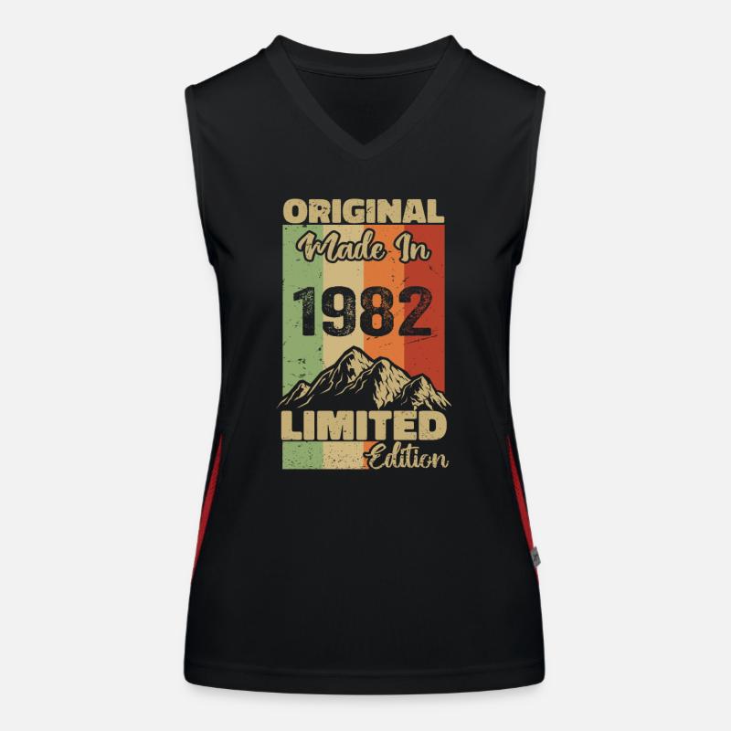 1982 Original - Fabriqué en 1982 - Edition Limitée Débardeur respirant contrasté Femme