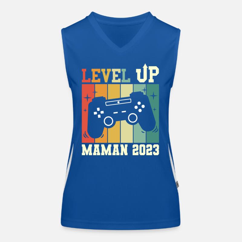 Mère Geek Annonce Grossesse Future Maman 2023 Débardeur respirant contrasté Femme