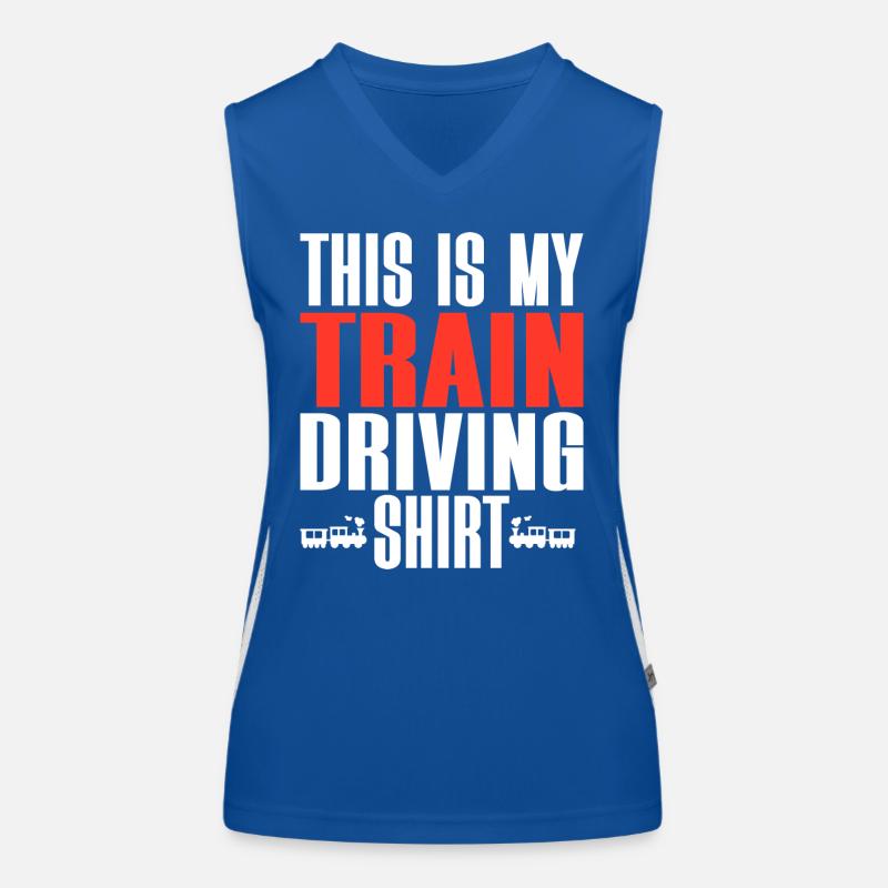 Train Driver, Machinist, Railway Worker Women's Functional Contrast Tank Top