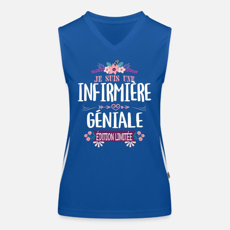 Édition Limitée Infirmière Géniale Débardeur respirant contrasté Femme
