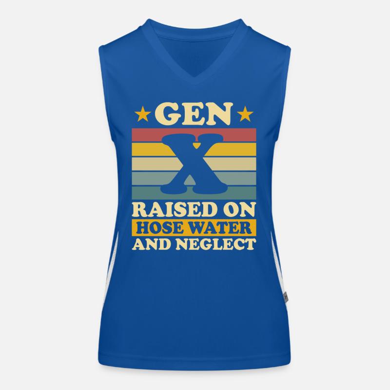 Generation X Humor Funktionelles Kontrast-Tank Top für Frauen