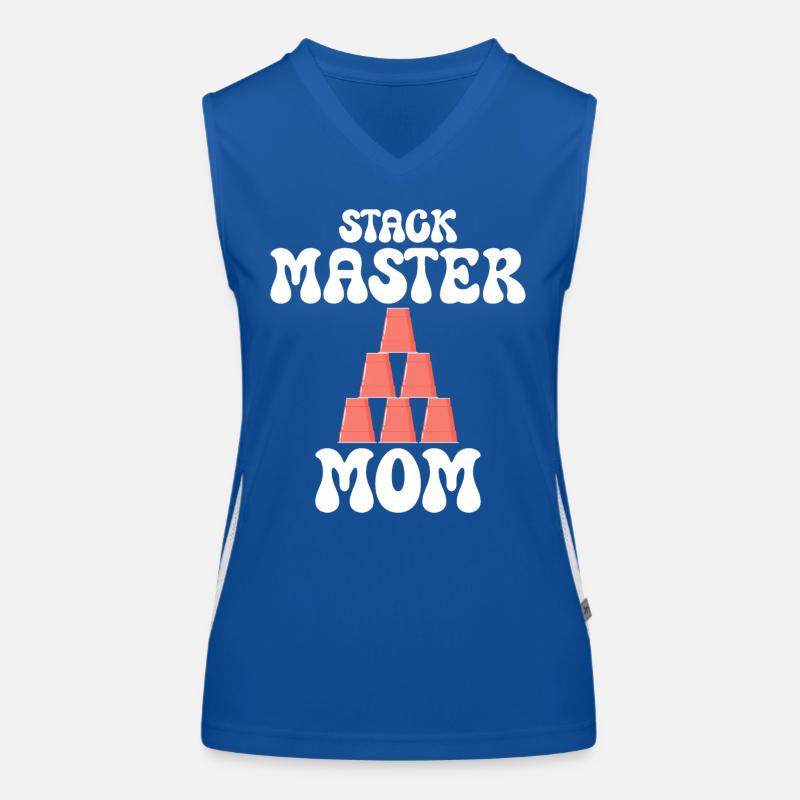 Cups Stacker Sport Stacking Mom Women's Functional Contrast Tank Top
