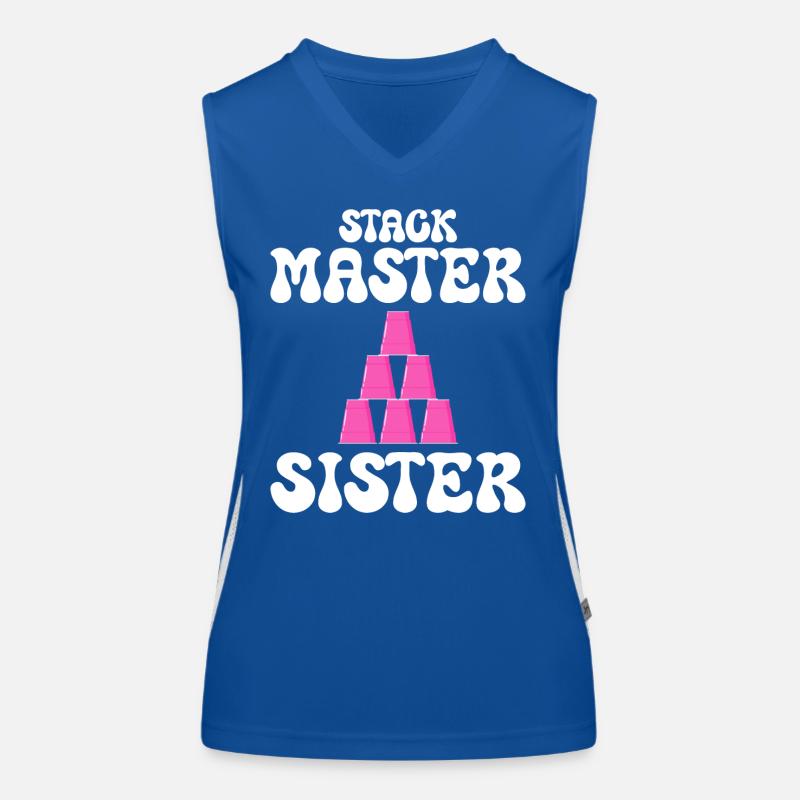Cups Stacker Sport Stacking Sister Women's Functional Contrast Tank Top