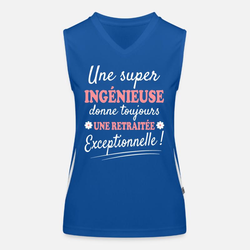 Exceptionnelle Ingénieuse Retraitée Débardeur respirant contrasté Femme