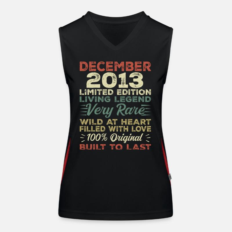 December 2013 - Birthday December 2013 year Women's Functional Contrast Tank Top
