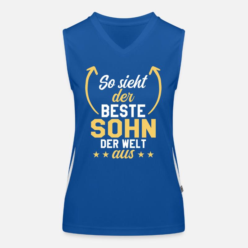 Bester Sohn Funktionelles Kontrast-Tank Top für Frauen