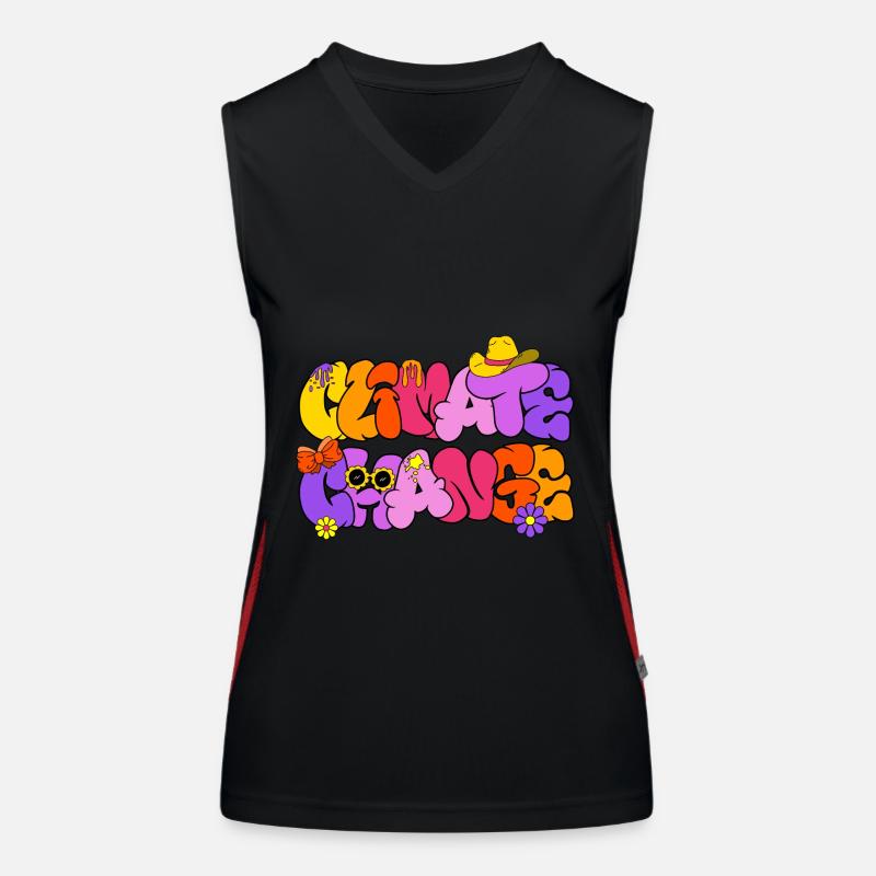 Climate Change, Climate Change Women's Functional Contrast Tank Top