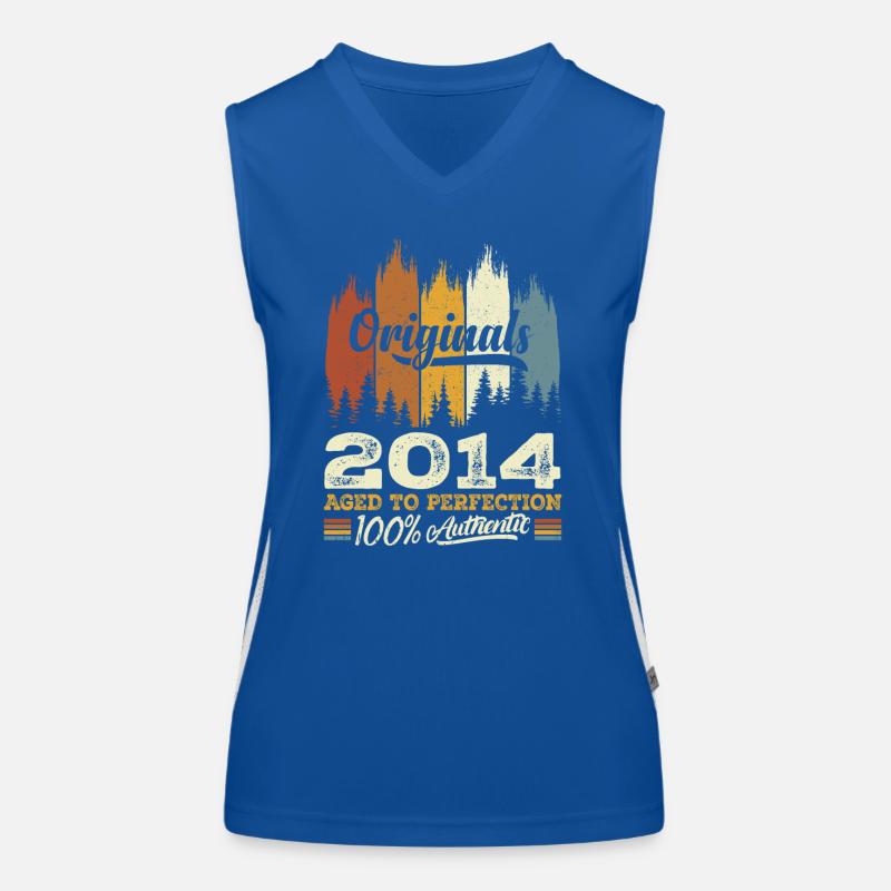 2014 Vintage Original 2014 Geburtstagsgeschenk Funktionelles Kontrast-Tank Top für Frauen