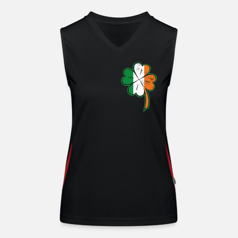 Kleeblat Irland irisch Funktionelles Kontrast-Tank Top für Frauen