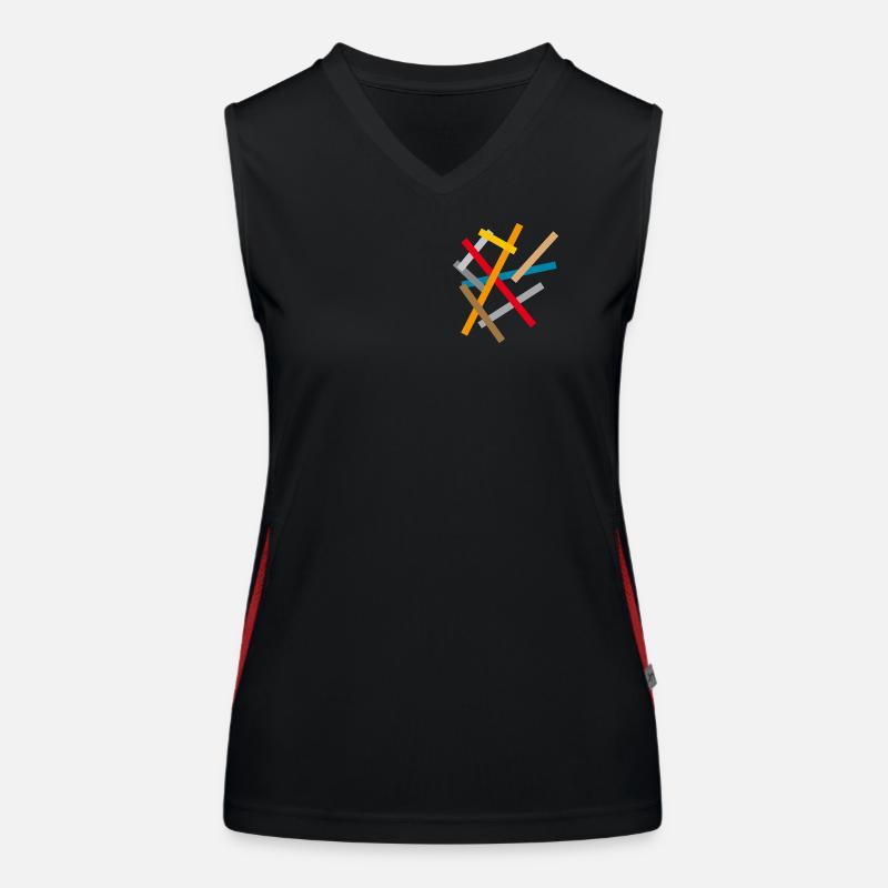 Patching - Abstract Women's Functional Contrast Tank Top