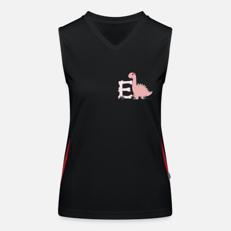 Buchstabe E Funktionelles Kontrast-Tank Top für Frauen