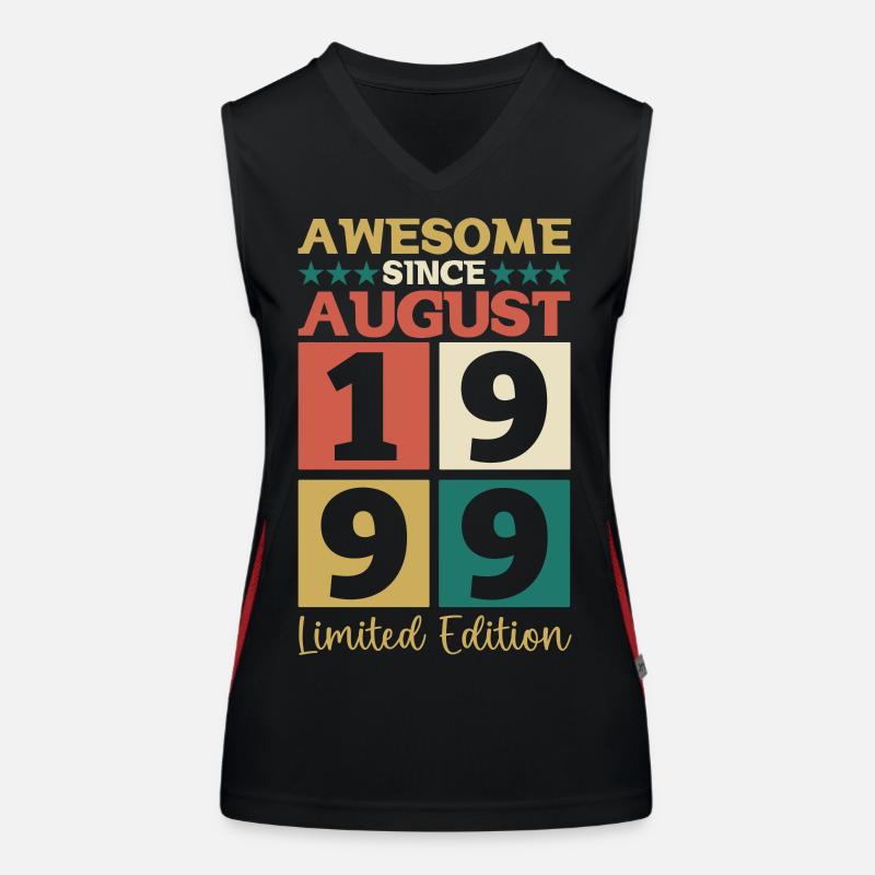 Awesome since August 1999 23. Geburtstag Geschenk Funktionelles Kontrast-Tank Top für Frauen