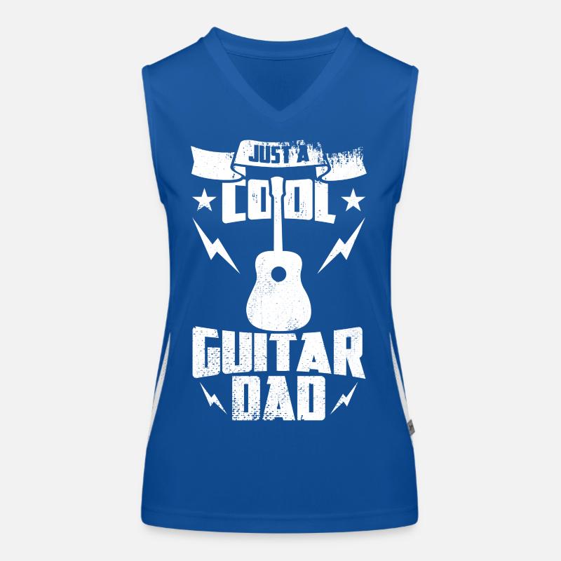 Cool Guitar Dad Women's Functional Contrast Tank Top