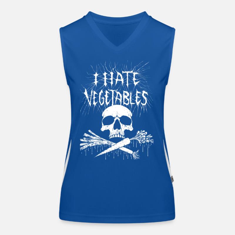I hate vegetables! Débardeur respirant contrasté Femme