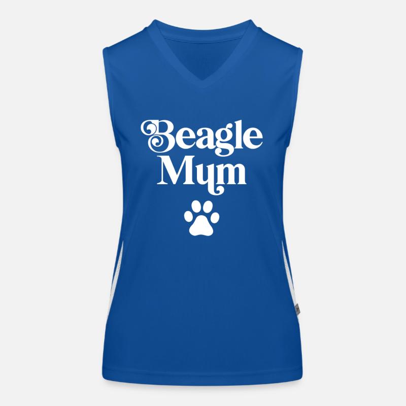 Beagle Mama Funktionelles Kontrast-Tank Top für Frauen