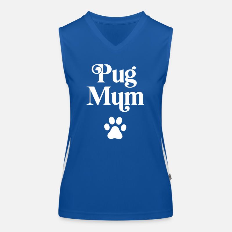 Mops-Mama Funktionelles Kontrast-Tank Top für Frauen