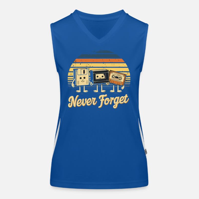 Never forget Funktionelles Kontrast-Tank Top für Frauen