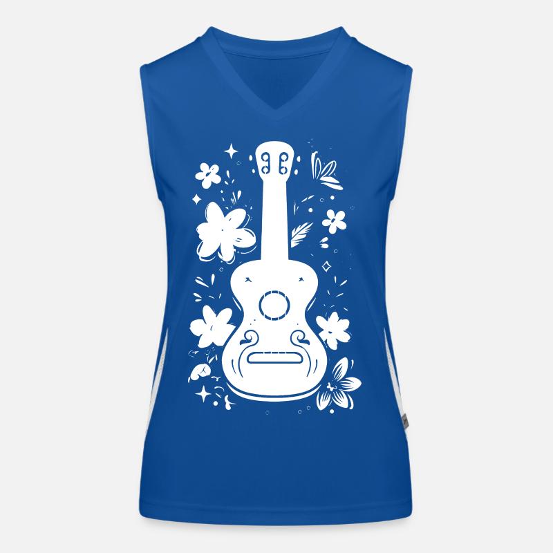 Graphismes Ukulélé Débardeur respirant contrasté Femme