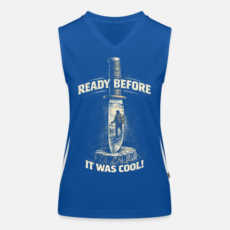 Prepper Survivalist Ready Before Was Cool Women's Functional Contrast Tank Top