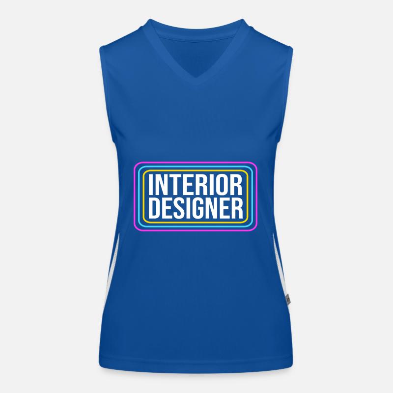 Interior Designer Architecture Architect Women's Functional Contrast Tank Top